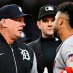 Tigers manager criticizes his own pitcher after he hit Red Sox batter, sparking benches to clear