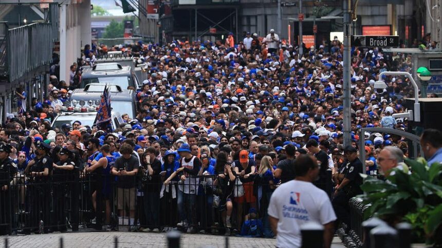 Knicks fans trash can grab ends with fines, firing and walk of shame return trip for JPMorgan Chase exec