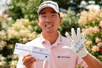 Michael Kim nails dramatic birdie on the 18th to make PGA Tour scoring history at 3M Open