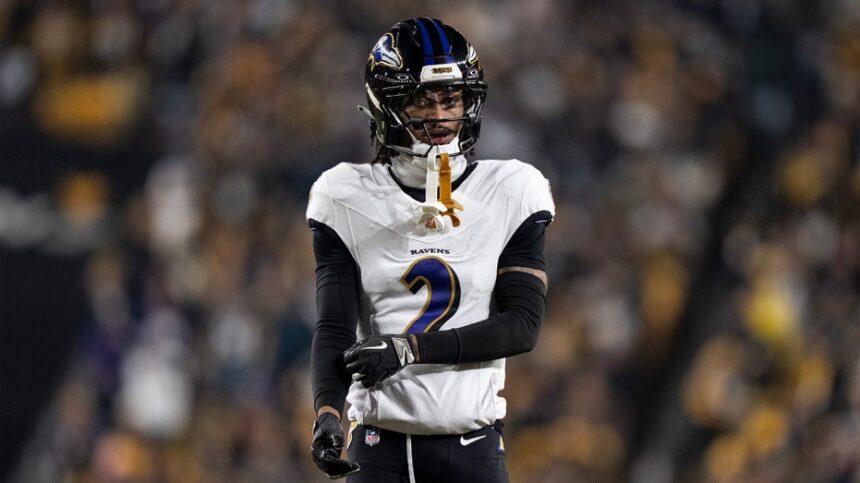 Ravens CB Nate Wiggins Carted Off Field With Leg Injury